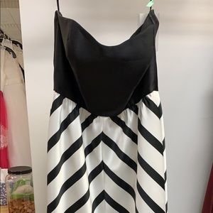Alfred Sung Black & White Dress